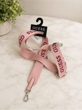 GUESS Pink Logo Bag Strap – New with Tags